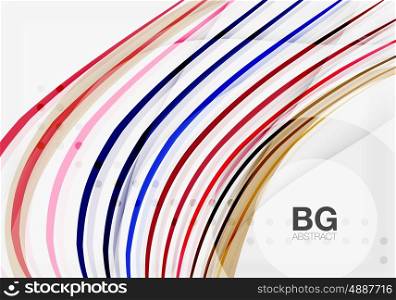 Wave lines abstract background. Vector template background for workflow layout, diagram, number options or web design