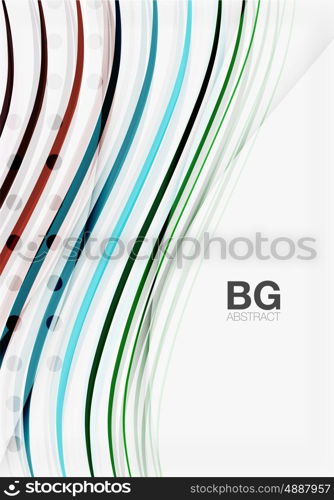 Wave lines abstract background. Vector template background for workflow layout, diagram, number options or web design