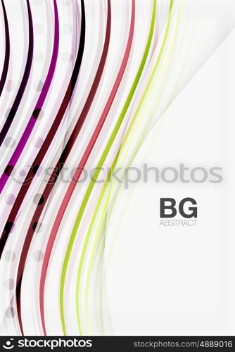 Wave lines abstract background. Vector template background for workflow layout, diagram, number options or web design