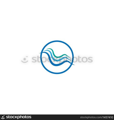 Wave logo concept icon illustration
