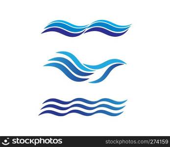 wave logo icon vector