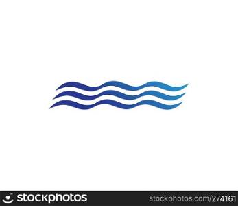 wave logo icon vector