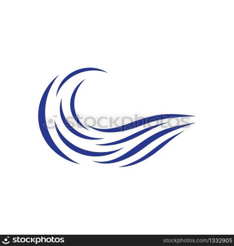 Wave logo template vector icon illustration design