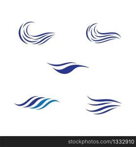 Wave logo template vector icon illustration design