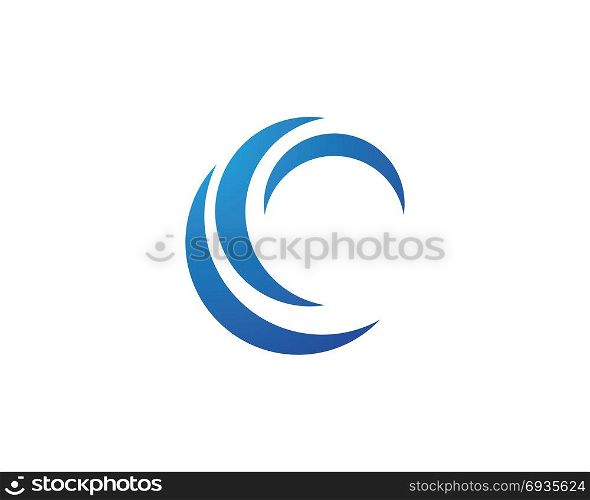 Wave Logo Template. Water Wave symbol and icon Logo Template vector