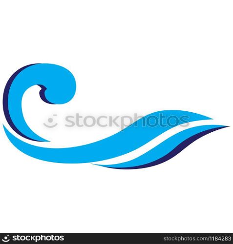 wave logo vector