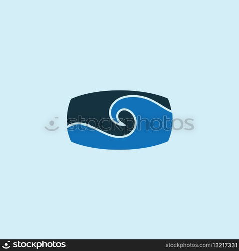 wave logo vector