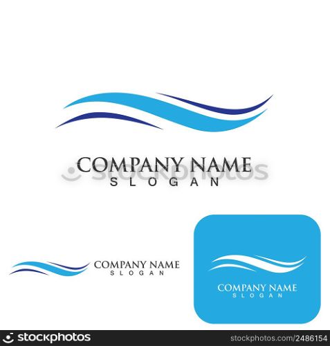 Wave Logo vector illustration design