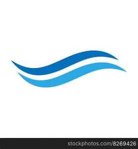 wave logo vector illustration symbol design