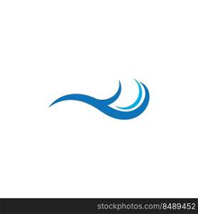 Wave logo vector illustration symbol design