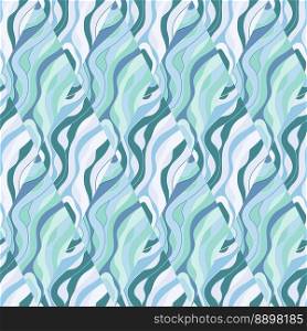 Wave mosaic seamless patern. Abstract liquid ornament. Decorative soft lines wallpaper. Design for fabric, textile print, wrapping paper, cover. Vector illustration. Wave mosaic seamless patern. Abstract liquid ornament. Decorative soft lines wallpaper.