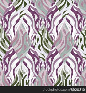 Wave mosaic seamless patern. Abstract liquid ornament. Decorative soft lines wallpaper. Design for fabric, textile print, wrapping paper, cover. Vector illustration. Wave mosaic seamless patern. Abstract liquid ornament. Decorative soft lines wallpaper.