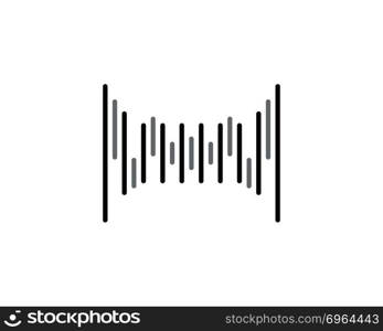 Wave music logo and symbol