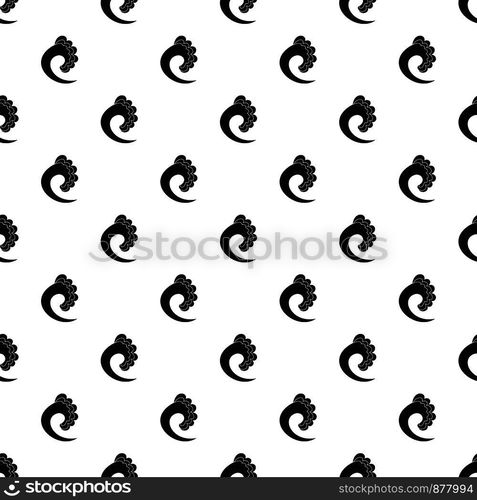 Wave ocean pattern seamless vector repeat geometric for any web design. Wave ocean pattern seamless vector