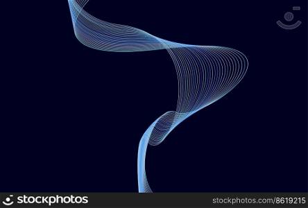 Wave of the Colorful Lines colored lines. High resolution Vector Illustration