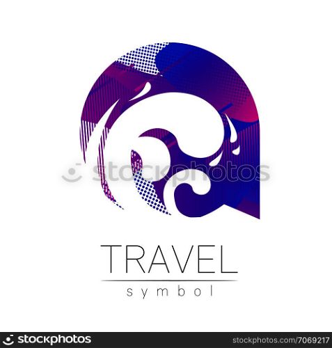 Wave sea vector silhouette isolated on white background. Ocean symbol, blue modern style of color. Logotype for travel, tourism and trip agency Identity, brand logo concept for web. Summer water icon. Wave sea vector silhouette isolated on white background. Ocean symbol, blue modern style of color. Logotype for travel, tourism and trip agency. Identity, brand logo concept for web. Summer water icon