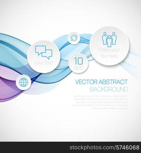 Wave smoke abstract background. Vector illustration EPS10. A wave of smoke infographics. Vector background