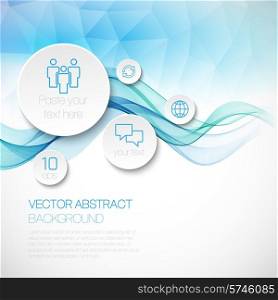 Wave smoke abstract background. Vector illustration EPS10. A wave of smoke infographics. Vector background