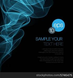 Wave smoke abstract background. Vector illustration EPS10. Wave smoke background. Vector illustration