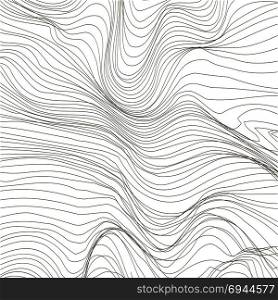 Wave Stripe Background. Grunge Line Textured Pattern. Wave Stripe Background