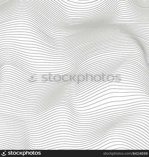 Wave Stripe Background. Grunge Line Textured Pattern.. Wave Stripe Background. Grunge Line Textured Pattern