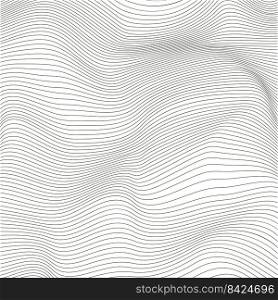 Wave Stripe Background. Grunge Line Textured Pattern.. Wave Stripe Background. Grunge Line Textured Pattern