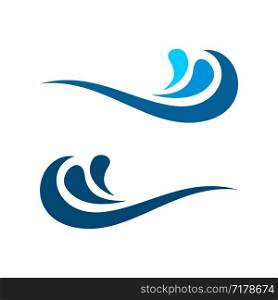 Wave Swoosh Logo Template Illustration Design. Vector EPS 10.