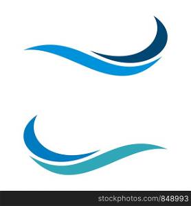 Wave Swoosh Logo Template Illustration Design. Vector EPS 10.