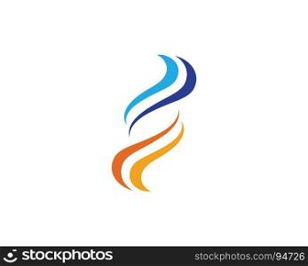 Wave symbol and icon Logo Template. Water Wave symbol and icon Logo Template vector