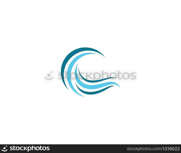 Wave symbol vector icon illustration design