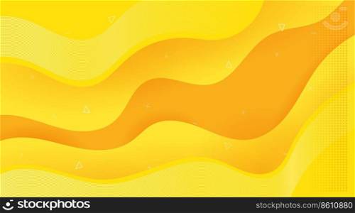 Wave texture background design. yellow Liquid gradient composition.