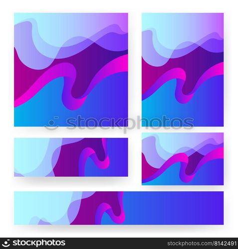 wave transparent gradient texture poster templates for business