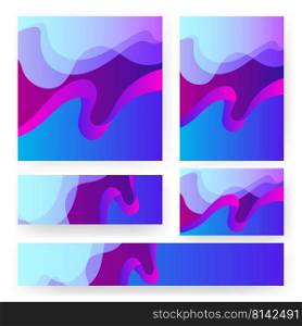 wave transparent gradient texture poster templates for business
