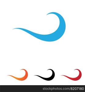 Wave water beach logo vector