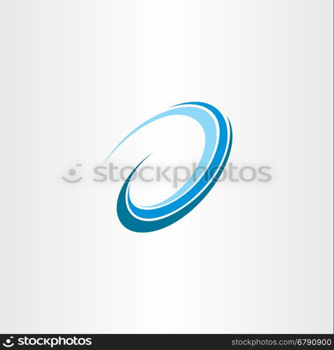 wave water flow design icon logo vector