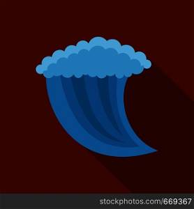 Wave water icon. Flat illustration of wave water vector icon for web. Wave water icon, flat style
