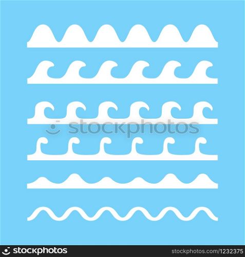wave water line abstract blue background vector illustration