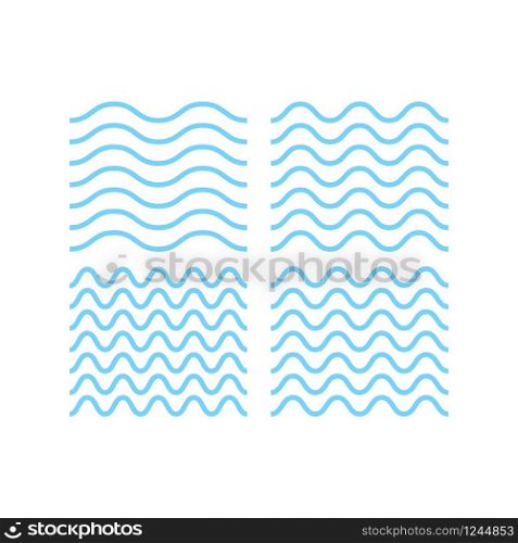 wave water line abstract white background vector illustration