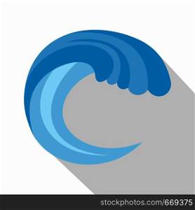 Wave water nature icon. Flat illustration of wave water nature vector icon for web. Wave water nature icon, flat style