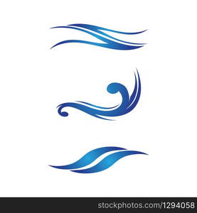 Waves beach logo and symbols template icons app