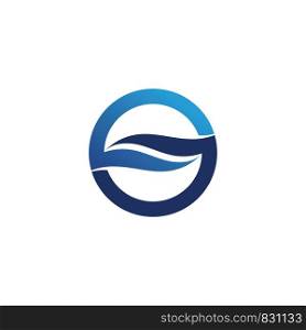 Waves beach vector logo and symbols template icons app