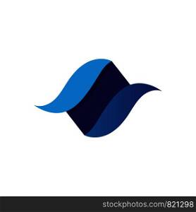 Waves blue beach logo and symbols template icons app