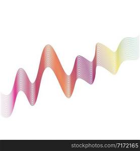 waves line gradient vector illustration design template