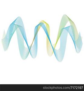 waves line gradient vector illustration design template