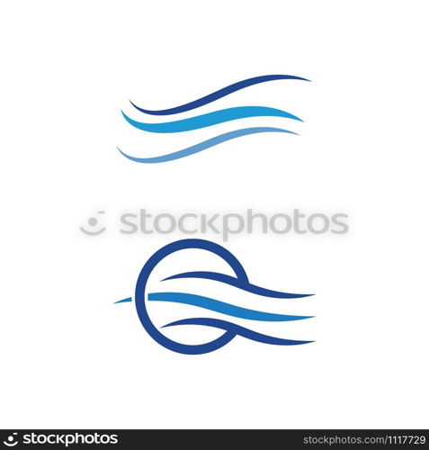 Waves Logo Template vector symbol nature