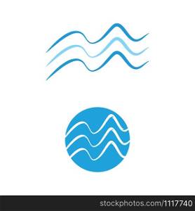 Waves Logo Template vector symbol nature