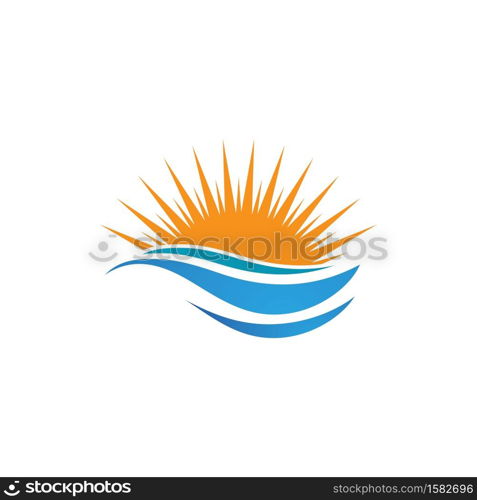 Waves Logo Template vector symbol nature