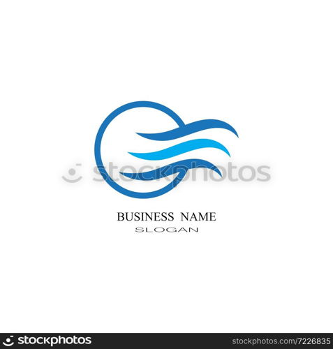 Waves Logo Template vector symbol nature