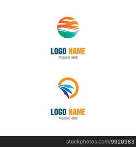 Waves Logo Template vector symbol nature