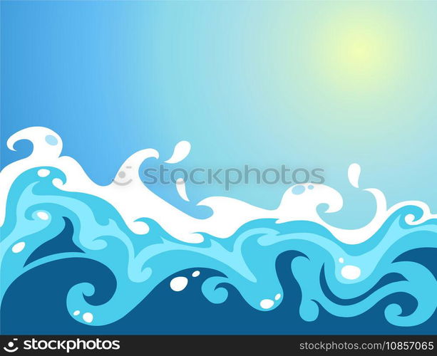 Waves vector image